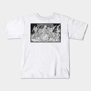 Jesus, Mary, and Angels Kids T-Shirt